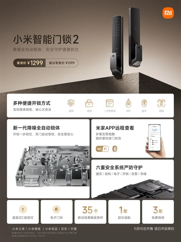 Xiaomi Smart Door Lock 2: Revolutionizing Home Security