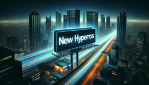 DALL·E-2023-12-19-17.18.53-A-billboard-on-top-of-a-building-with-the-text-New-HyperOS-illuminated-at-night.-The-billboard-stands-out-against-a-nighttime-city-skyline-with-sk