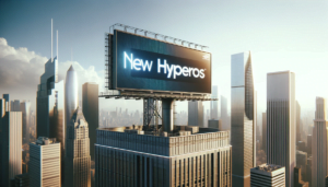 DALL·E-2023-12-19-17.18.58-A-billboard-on-top-of-a-building-with-the-text-New-HyperOS.-The-billboard-is-large-and-prominent-set-against-a-modern-city-skyline.-The-scene-conve