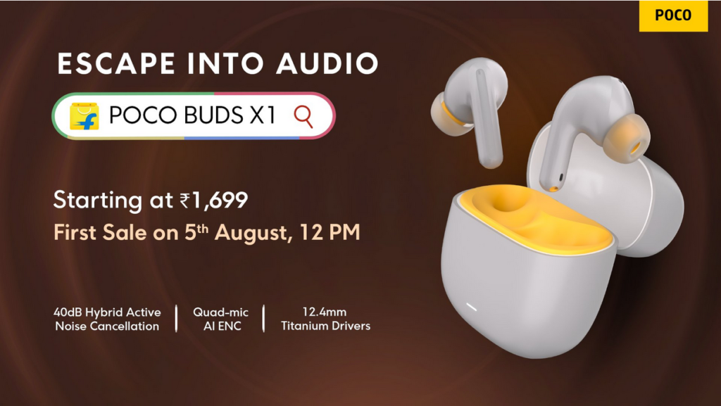 Discover the new POCO Buds X1 by Xiaomi, featuring hybrid noise cancellation, superior sound quality, and up to 36 hours of battery life. Affordable excellence!