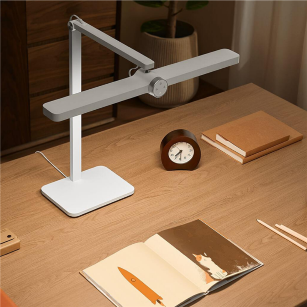 The MIJIA Desktop Study Lamp Pro by Xiaomi features 24GHz radar sensing, intelligent dimming, and a minimalist design for perfect lighting.