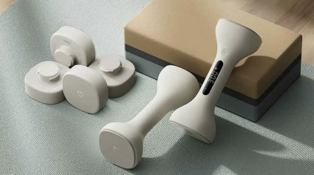 Xiaomi’s Mijia Smart Dumbbell combines adjustable weights, smart app integration, and real-time tracking at an affordable price of 99 yuan.