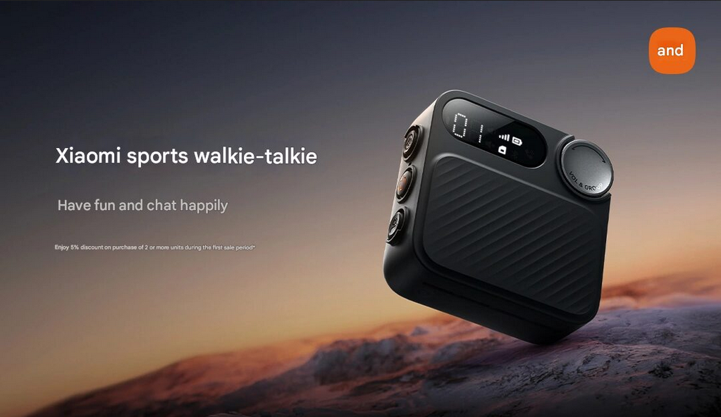 Pre-order the Xiaomi Sports Walkie-Talkie now! Enjoy a 5,000 km range, noise reduction, and 24-hour battery life for 399 yuan.