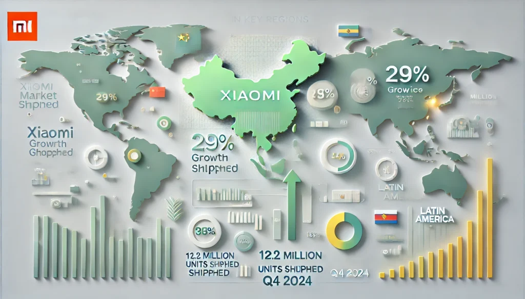 Xiaomi achieved four consecutive quarters 2024 of market share growth, and continued expansion into emerging markets. Focus on AI devices