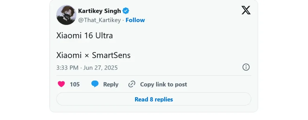 Rumor has it the Xiaomi 16 Ultra will feature a 1-inch SmartSens camera sensor, rivaling Huawei's Pura 80 Ultra. Find out more!