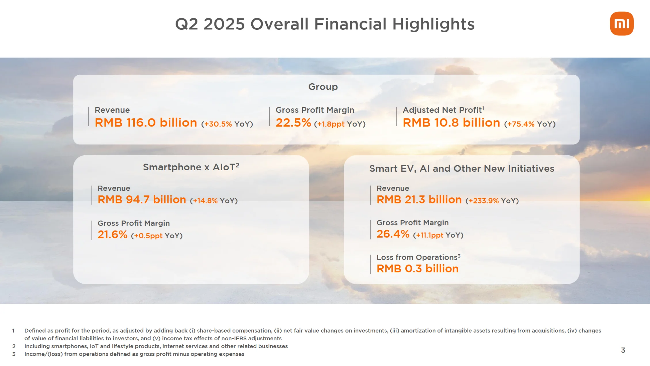 Xiaomi record quarter