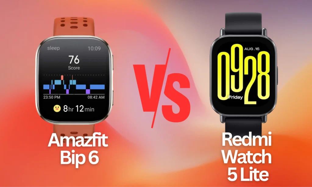 Redmi Watch 5 Lite vs Amazfit Bip 6 - detail 1