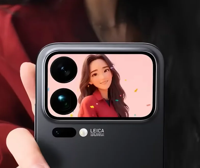 Xiaomi 17 Pro rear screen
