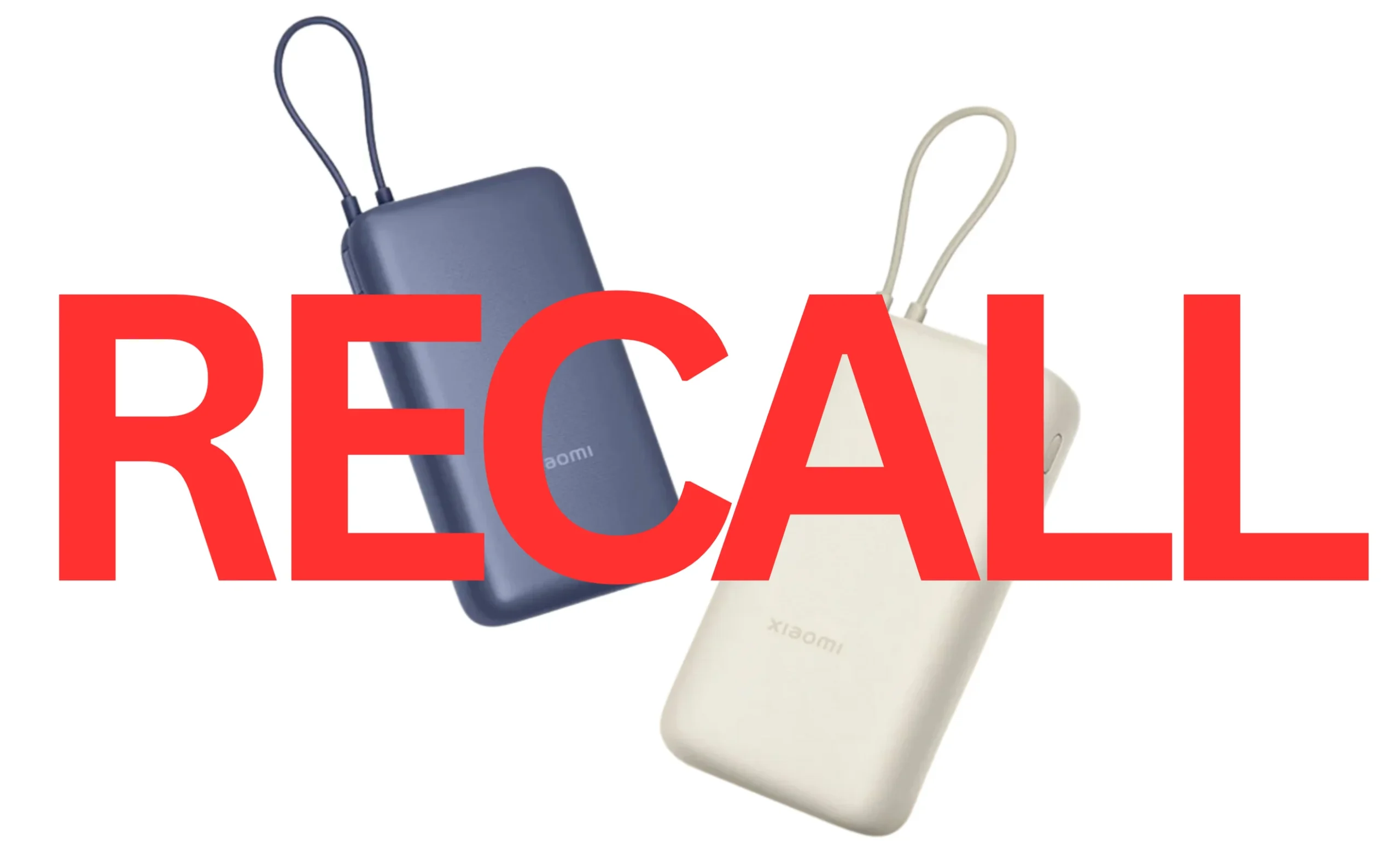 Xiaomi 33W 20,000mAh Power Bank recall