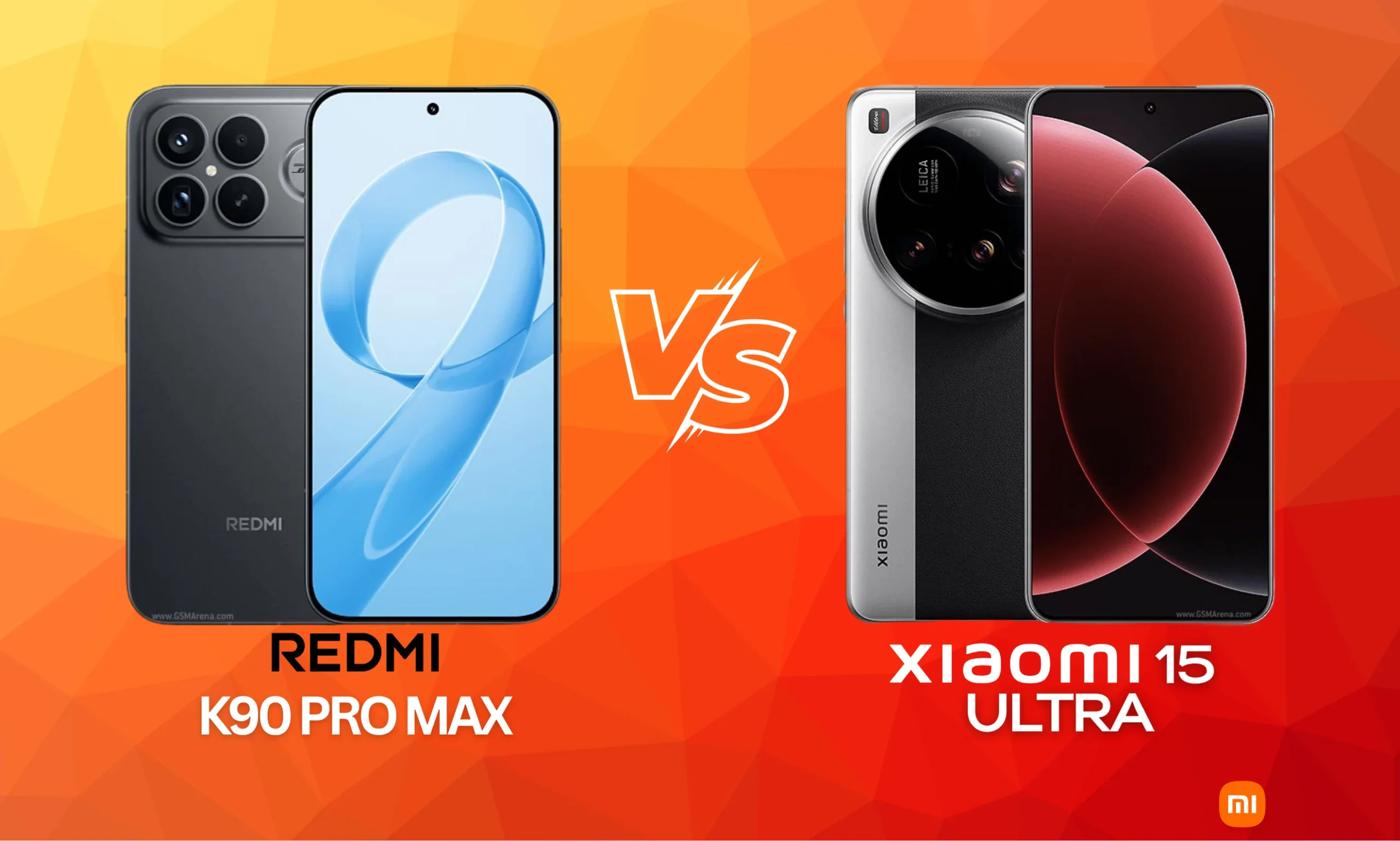 Redmi K90 Pro Max vs Xiaomi 15 Ultra