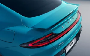 Xiaomi Auto - in its blue color