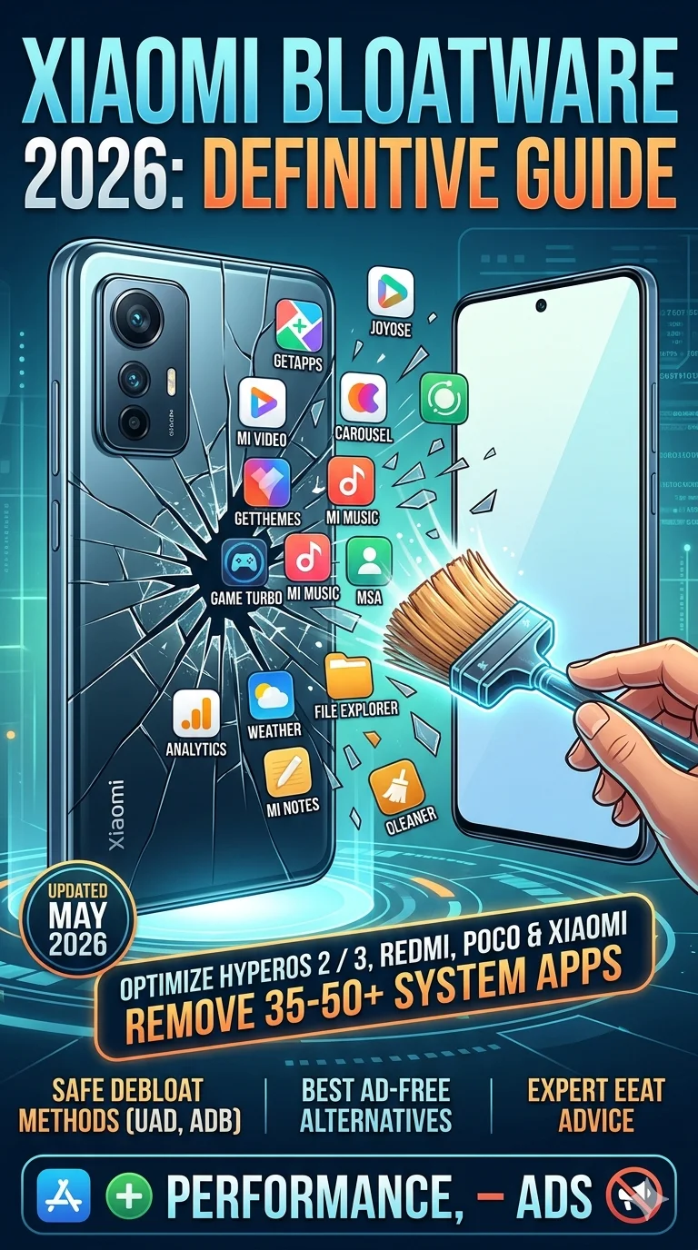 Xiaomi - remove system appsoptimize HyperOs Redmi Poco Xiaomi2026 debloat ad/free guide